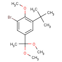 756840-11-6 1-bromo-3-tert-butyl-5-(1,1-dimethoxyethyl)-2-methoxybenzene chemical structure