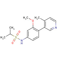 1357092-12-6 N-[3-methoxy-4-(4-methylpyridin-3-yl)phenyl]propane-2-sulfonamide chemical structure