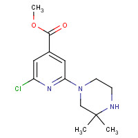 1201675-07-1 methyl 2-chloro-6-(3,3-dimethylpiperazin-1-yl)pyridine-4-carboxylate chemical structure