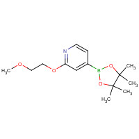 1356544-05-2 2-(2-methoxyethoxy)-4-(4,4,5,5-tetramethyl-1,3,2-dioxaborolan-2-yl)pyridine chemical structure