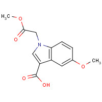 1404532-09-7 5-methoxy-1-(2-methoxy-2-oxoethyl)indole-3-carboxylic acid chemical structure