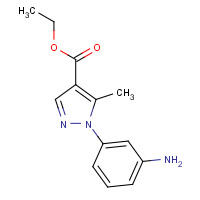 209540-02-3 ethyl 1-(3-aminophenyl)-5-methylpyrazole-4-carboxylate chemical structure