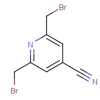 611233-77-3 2,6-bis(bromomethyl)pyridine-4-carbonitrile chemical structure