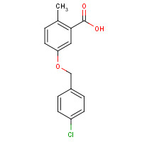 1148146-86-4 5-[(4-chlorophenyl)methoxy]-2-methylbenzoic acid chemical structure