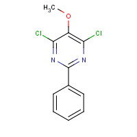 92616-52-9 4,6-dichloro-5-methoxy-2-phenylpyrimidine chemical structure