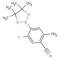 1192023-08-7 5-fluoro-2-methyl-4-(4,4,5,5-tetramethyl-1,3,2-dioxaborolan-2-yl)benzonitrile chemical structure