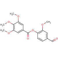 71989-95-2 (4-formyl-2-methoxyphenyl) 3,4,5-trimethoxybenzoate chemical structure