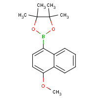 269410-16-4 2-(4-methoxynaphthalen-1-yl)-4,4,5,5-tetramethyl-1,3,2-dioxaborolane chemical structure