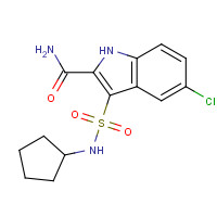 660412-71-5 5-chloro-3-(cyclopentylsulfamoyl)-1H-indole-2-carboxamide chemical structure