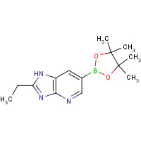 1373622-16-2 2-ethyl-6-(4,4,5,5-tetramethyl-1,3,2-dioxaborolan-2-yl)-1H-imidazo[4,5-b]pyridine chemical structure