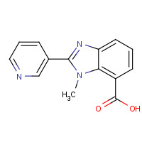 1356481-40-7 3-methyl-2-pyridin-3-ylbenzimidazole-4-carboxylic acid chemical structure