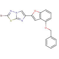 1476848-29-9 2-bromo-6-(4-phenylmethoxy-1-benzofuran-2-yl)imidazo[2,1-b][1,3,4]thiadiazole chemical structure