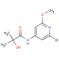 1433904-76-7 N-(2-bromo-6-methoxypyridin-4-yl)-2-hydroxy-2-methylpropanamide chemical structure