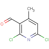 91591-70-7 2,6-dichloro-4-methylpyridine-3-carbaldehyde chemical structure