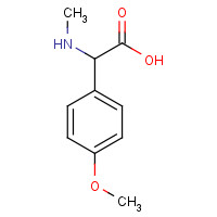 91012-98-5 2-(4-methoxyphenyl)-2-(methylamino)acetic acid chemical structure