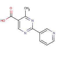 933988-81-9 4-methyl-2-pyridin-3-ylpyrimidine-5-carboxylic acid chemical structure