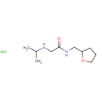 1183267-97-1 N-(oxolan-2-ylmethyl)-2-(propan-2-ylamino)acetamide;hydrochloride chemical structure