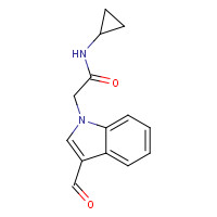 530121-56-3 N-cyclopropyl-2-(3-formylindol-1-yl)acetamide chemical structure