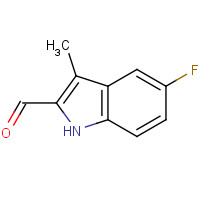 842972-09-2 5-fluoro-3-methyl-1H-indole-2-carbaldehyde chemical structure