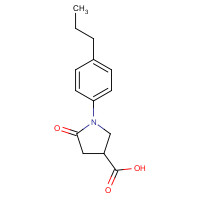 133747-74-7 5-oxo-1-(4-propylphenyl)pyrrolidine-3-carboxylic acid chemical structure