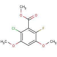 1002719-48-3 methyl 2-chloro-6-fluoro-3,5-dimethoxybenzoate chemical structure