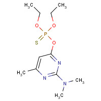 5221-49-8 4-diethoxyphosphinothioyloxy-N,N,6-trimethylpyrimidin-2-amine chemical structure