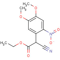 913837-98-6 ethyl 2-cyano-2-(4,5-dimethoxy-2-nitrophenyl)acetate chemical structure
