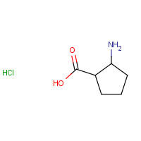 1198283-36-1 2-aminocyclopentane-1-carboxylic acid;hydrochloride chemical structure