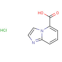 1198283-55-4 imidazo[1,2-a]pyridine-5-carboxylic acid;hydrochloride chemical structure
