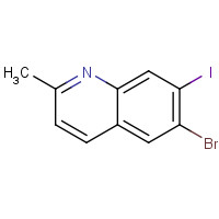 1042170-72-8 6-bromo-7-iodo-2-methylquinoline chemical structure
