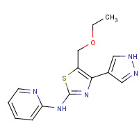 1235312-77-2 5-(ethoxymethyl)-4-(1H-pyrazol-4-yl)-N-pyridin-2-yl-1,3-thiazol-2-amine chemical structure