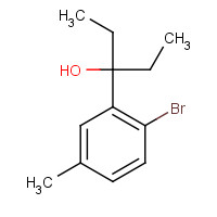 1437779-99-1 3-(2-bromo-5-methylphenyl)pentan-3-ol chemical structure