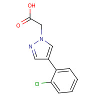 1268140-51-7 2-[4-(2-chlorophenyl)pyrazol-1-yl]acetic acid chemical structure