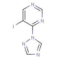 1428881-69-9 5-iodo-4-(1,2,4-triazol-1-yl)pyrimidine chemical structure