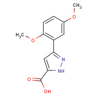 882238-14-4 3-(2,5-dimethoxyphenyl)-1H-pyrazole-5-carboxylic acid chemical structure