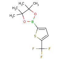 596819-13-5 4,4,5,5-tetramethyl-2-[5-(trifluoromethyl)thiophen-2-yl]-1,3,2-dioxaborolane chemical structure