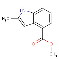 34058-51-0 methyl 2-methyl-1H-indole-4-carboxylate chemical structure