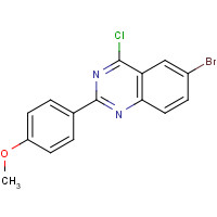 885277-19-0 6-bromo-4-chloro-2-(4-methoxyphenyl)quinazoline chemical structure