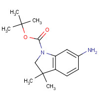 1049677-43-1 tert-butyl 6-amino-3,3-dimethyl-2H-indole-1-carboxylate chemical structure