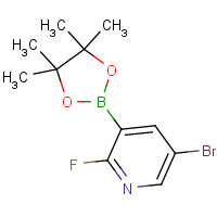 1073353-50-0 5-bromo-2-fluoro-3-(4,4,5,5-tetramethyl-1,3,2-dioxaborolan-2-yl)pyridine chemical structure