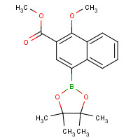1350968-90-9 methyl 1-methoxy-4-(4,4,5,5-tetramethyl-1,3,2-dioxaborolan-2-yl)naphthalene-2-carboxylate chemical structure