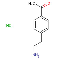 23279-67-6 1-[4-(2-aminoethyl)phenyl]ethanone;hydrochloride chemical structure