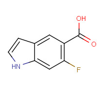 908600-73-7 6-fluoro-1H-indole-5-carboxylic acid chemical structure