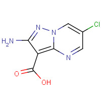 1613191-81-3 2-amino-6-chloropyrazolo[1,5-a]pyrimidine-3-carboxylic acid chemical structure