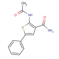 113260-44-9 2-acetamido-5-phenylthiophene-3-carboxamide chemical structure