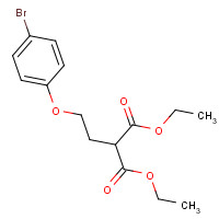 90296-22-3 diethyl 2-[2-(4-bromophenoxy)ethyl]propanedioate chemical structure