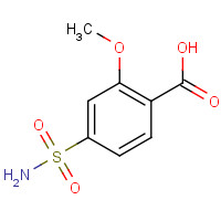 4816-28-8 2-methoxy-4-sulfamoylbenzoic acid chemical structure