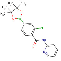 1419221-55-8 2-chloro-N-pyridin-2-yl-4-(4,4,5,5-tetramethyl-1,3,2-dioxaborolan-2-yl)benzamide chemical structure