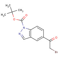 877264-74-9 tert-butyl 5-(2-bromoacetyl)indazole-1-carboxylate chemical structure