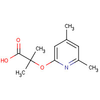 605680-64-6 2-(4,6-dimethylpyridin-2-yl)oxy-2-methylpropanoic acid chemical structure